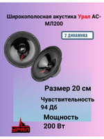 Акустика Урал Молния АС-МЛ200