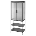 Шкаф-витрина - MOSSJÖN / MOSSJON IKEA/  МОССДЖОН  ИКЕА,  146х60 см,  серый