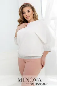 Блуза 23-003-1-Молочный Minova