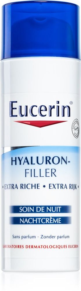 Eucerin против морщин ночной крем для сухой и очень сухой кожи Hyaluron-Filler