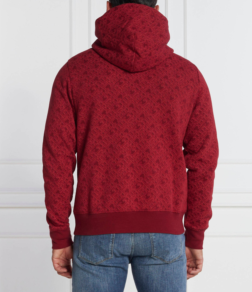 Худи AOP MONOGRAM HOODY Tommy Hilfiger - бордовый(MW0MW32703)