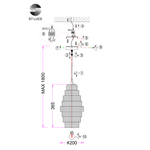 SL1001.213.01 Подвес ST-Luce Латунь/Прозрачный E27 1*40W