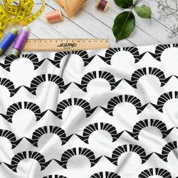 Ткань премиум Оксфорд 600D черно-белая деликатность