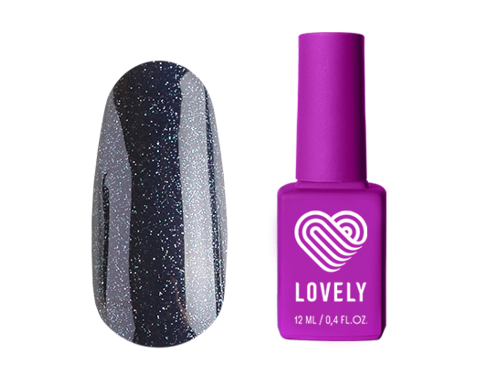 Топ без липкого слоя Lovely с радужным шиммером, 12 ml