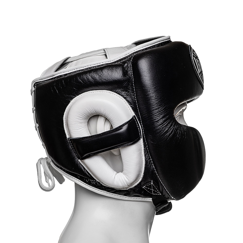 Шлем боксерский LEADERS LS MEX BK/WH 1/2 (черный/белый)