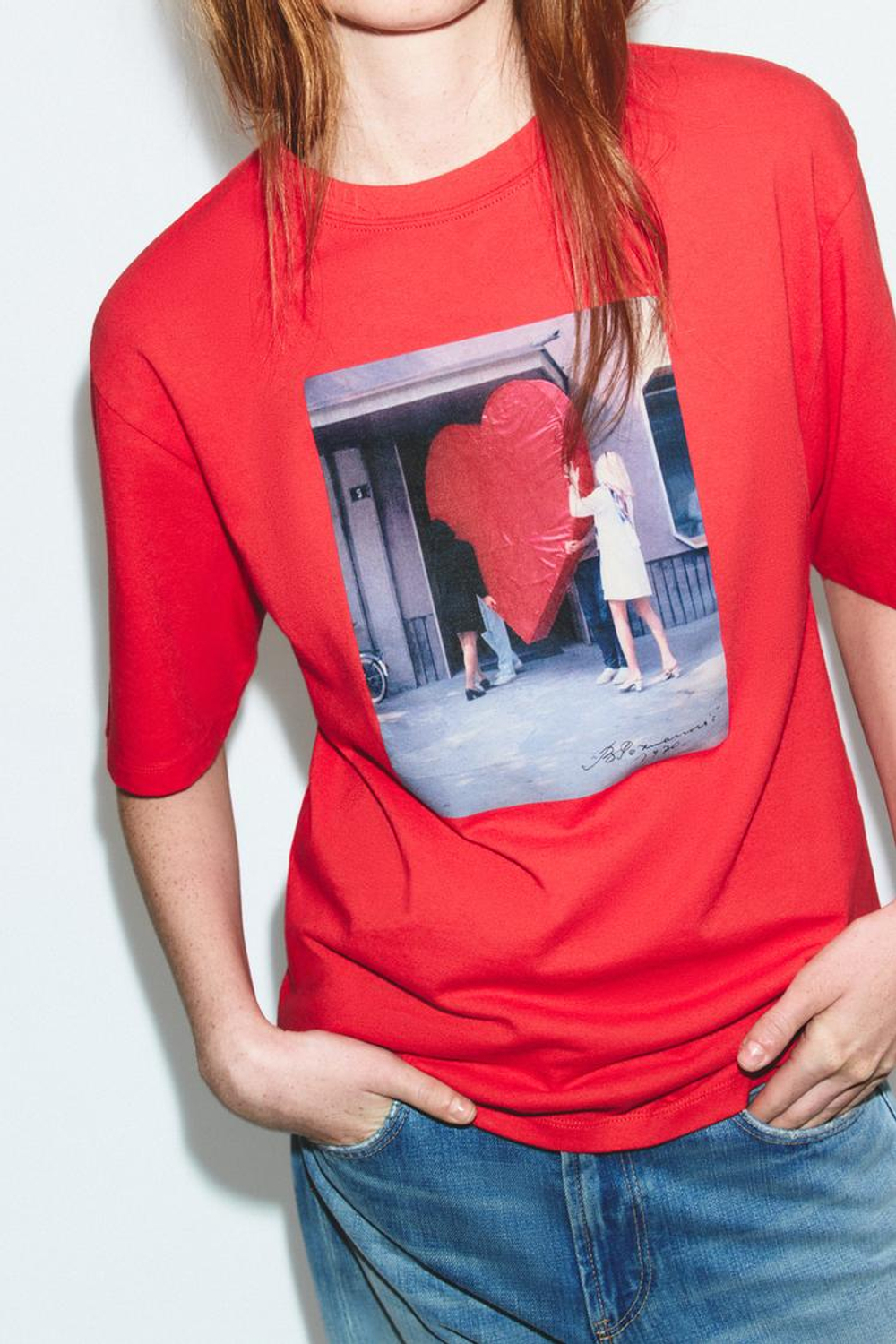 ZARA ФУТБОЛКА BOGDANKA POZNANOVIĆ ©2026, КРАСНЫЙ