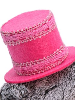 Мягкая игрушка Басик в бархатном кашне 30см