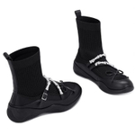 JESSICA SOPHIA Stretch & Sock Boots Ankle Boots 4.5cm Women"s