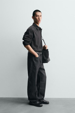 ZARA ДЖИНСЫ СВОБОДНОГО КРОЯ FLARE FIT, ИНДИГО