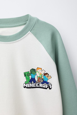 ZARA ПИЖАМА MINECRAFT © MOJANG AB. ™, ЗЕЛЕНЫЙ