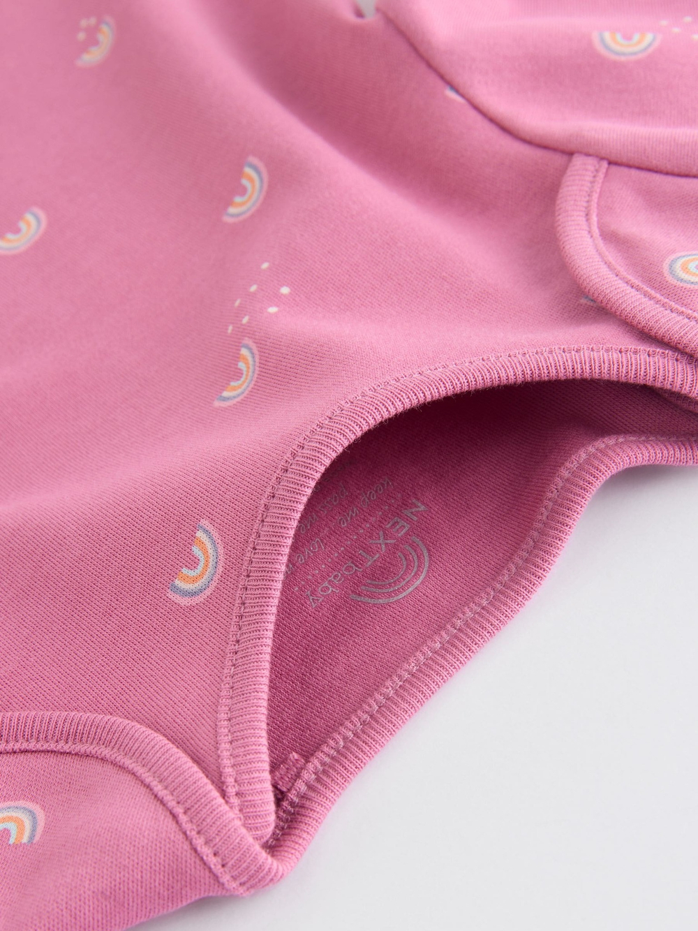 Боди с длинным рукавом для малышей Next N95-305, 5 шт., Белый, Розовый, Салатовый