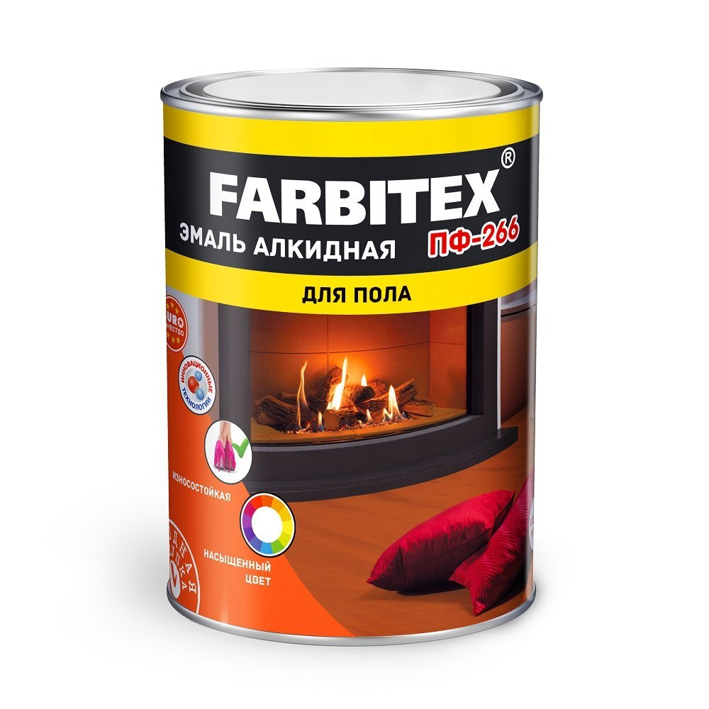 FARBITEX Эмаль ПФ-266 алкидная золотистый 2,7кг