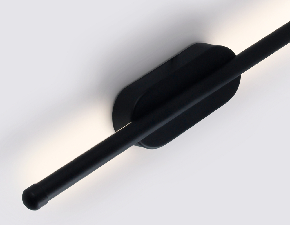 Светильник светодиодный настенный FL5200 BK черный LED 4200K 6W 400*50*25