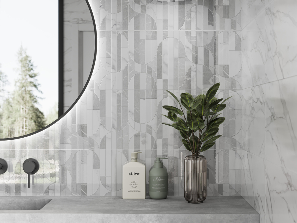 Modello white wall 01 250х600 (1-й сорт)