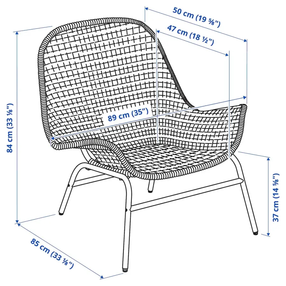 Кресло-FRYKSÅS IKEA /ФРИКСОС ИКЕА, ротанг