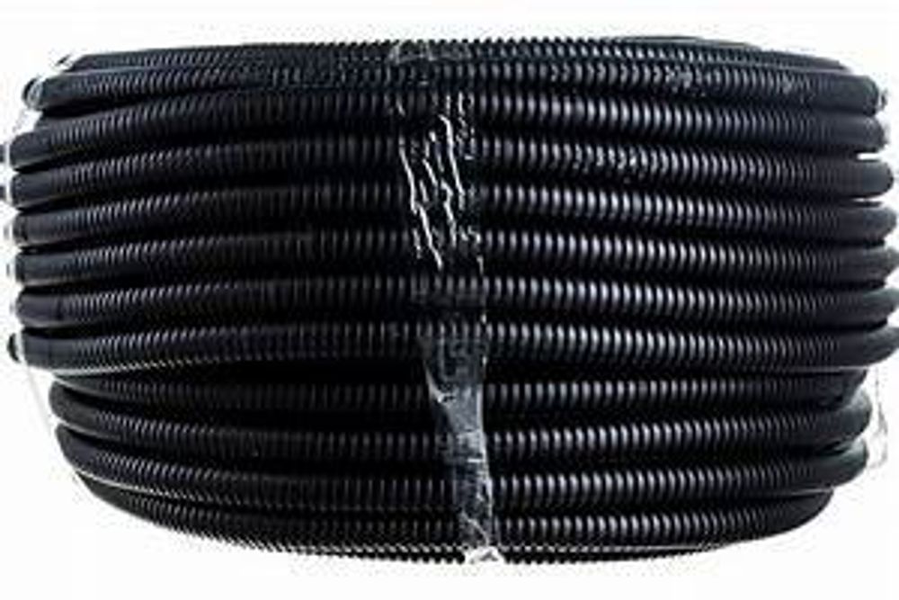 Гофра с протяжкой 20 мм (25м) черная
