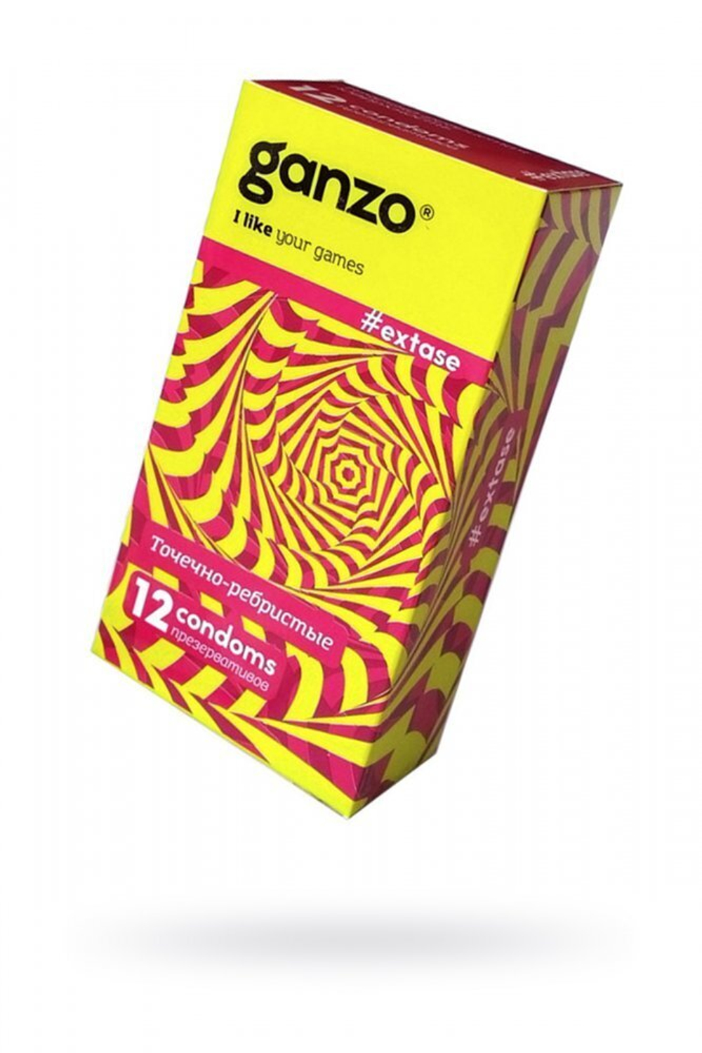 Презервативы Ganzo Extase точечные и ребристые № 12