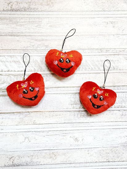 Сердечки мягкие 7 см, 3 шт