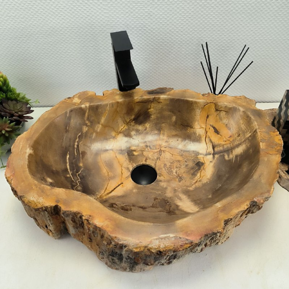 Раковина из окаменелого дерева OD-62504 61*47*15