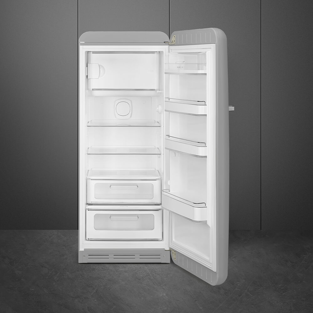 Холодильник однокамерный серебристый Smeg FAB28RSV5 фото