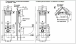 Унитаз подвесной WeltWasser AMBERG 350 ST+MERZBACH 043 XL GL-WT+AMBERG RD-BL белый/кнопка черная матовая, безободковый, с крышкой микролифт, с инсталляцией, слив торнадо