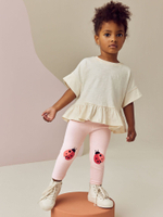 Легинсы с вышивкой для девочки Next E51-662, Розовый