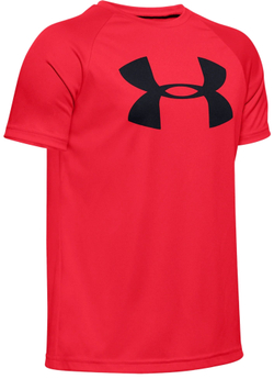 Футболка для мальчика теннисная Under Armour Tech Big Logo SS - red