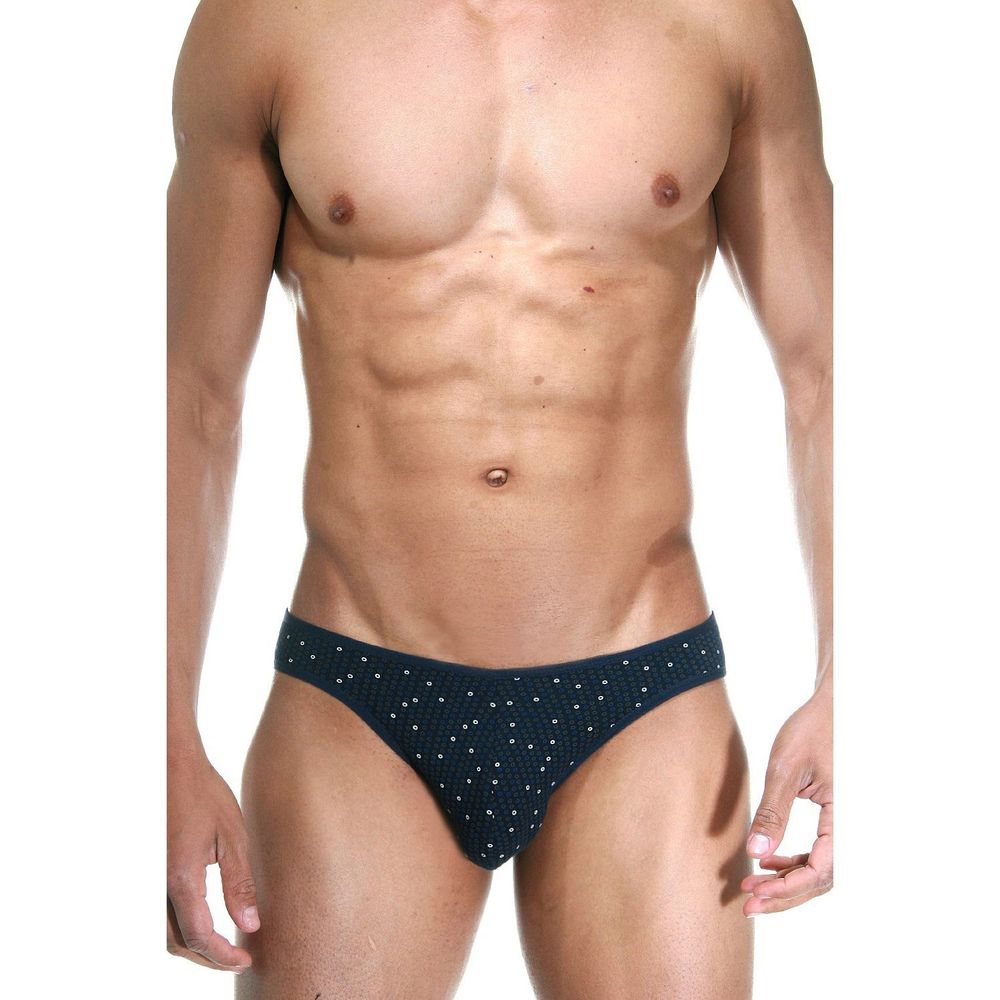 Мужские трусы слипы темно-синие DARKZONE DZN6515