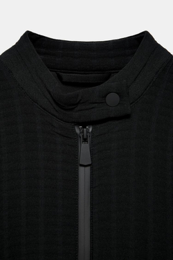 ZARA ЛЕГКАЯ ВОДОНЕПРОНИЦАЕМАЯ КУРТКА, ЧЕРНЫЙ