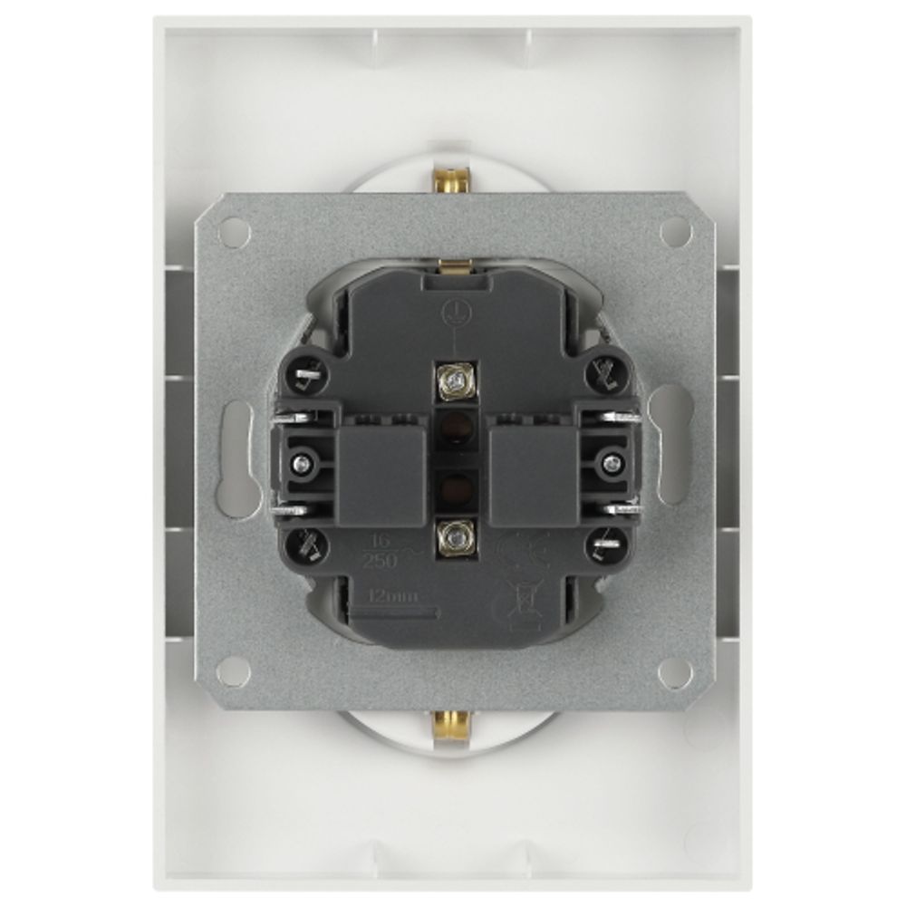 Розетка ЭРА Arktik 16-2104-04 двойная с заземлением 2X2P+E Schuko 16А-250В шампань | Эра Arktik