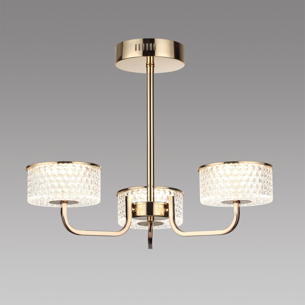 6579/40CL LEDIO LN24 золото/прозрачный/металл/пластик Люстра потолочная LED 40W 220V VENICE