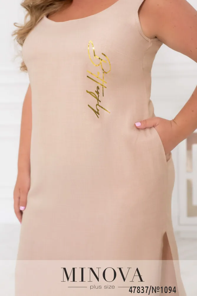 Платье 1094-пудровый Minova