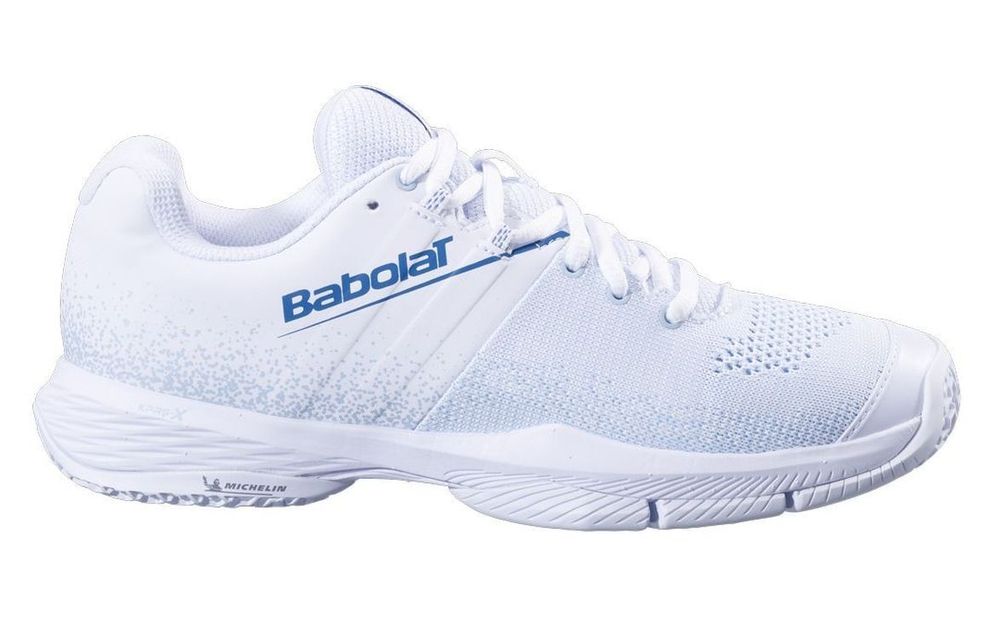 Женские кроссовки для Падел Babolat Sensa - white/cool blue