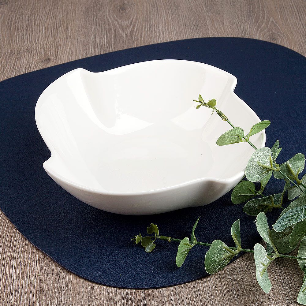 Салатник " " 23*23*7см. v=1200мл. (min6) (фарфор) (транспортная упаковка)