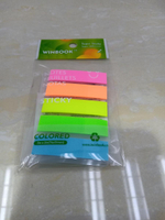 Стикеры пластиковые, полоски, 5 штук в пакете с подвесом