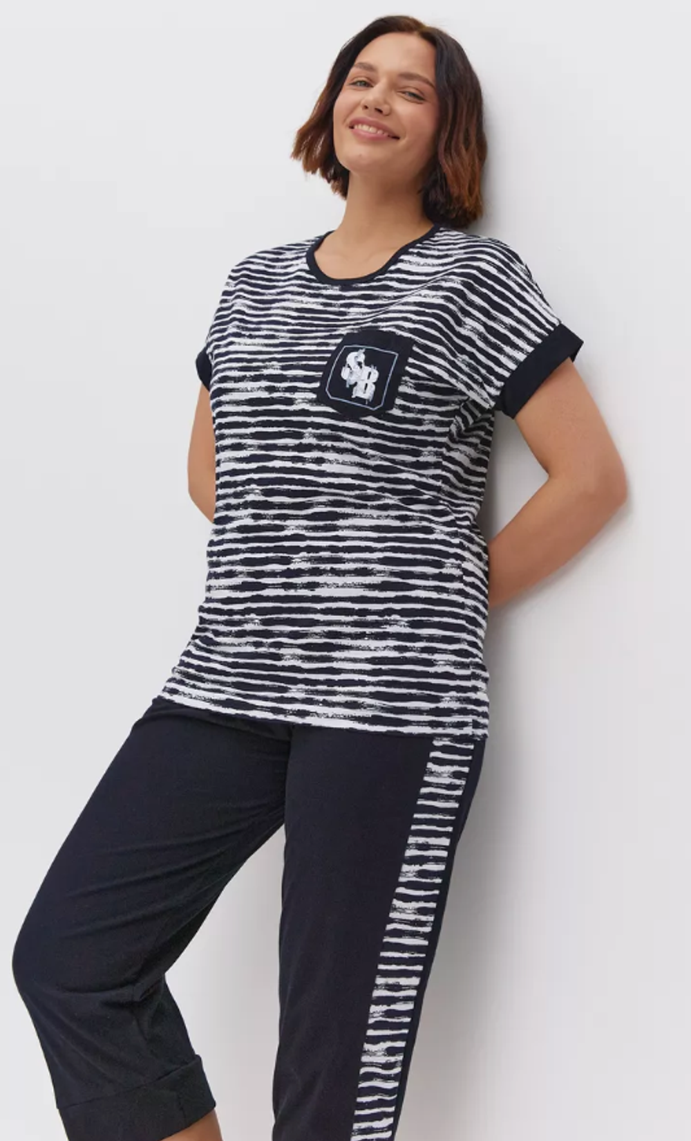 Пижама х/б бриджи+футболка УБФ0041