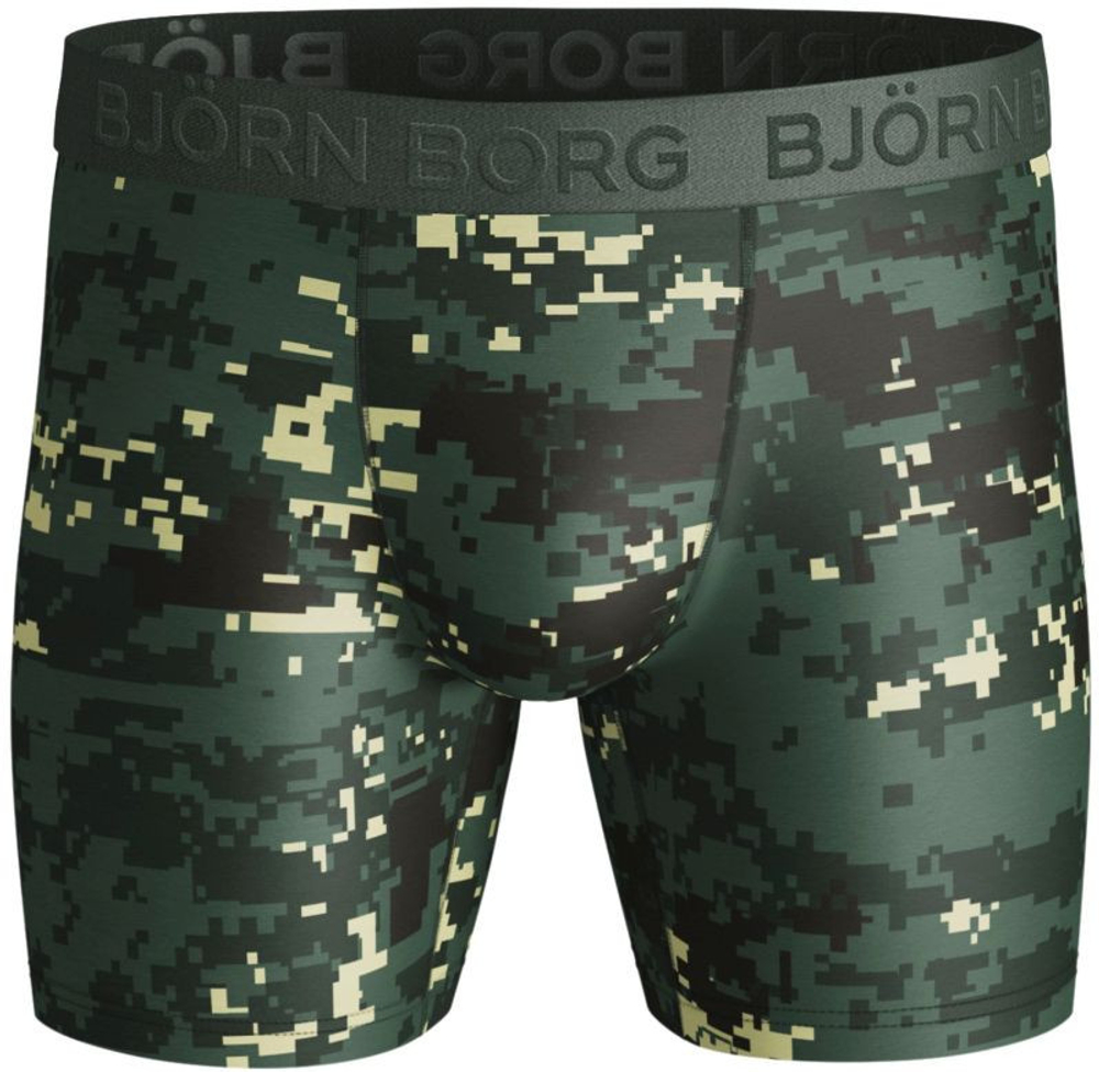 Мужские спортивные боксеры Björn Borg Shorts Per BB Digital Woodland 2P - зеленый