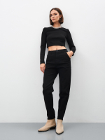 Женские джинсы mom fit с высокой посадкой-MP103B