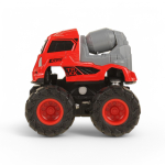 Набор вращающаяся катапульта, грузовик–бигфут миксер, 4 ведущих колеса, 9 см, 26 аксессуаров, красн