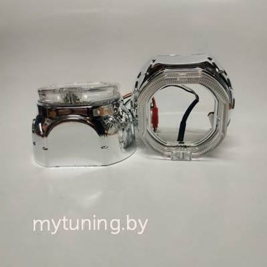 Маска для линзы 2,5' Квадратная с LED V2