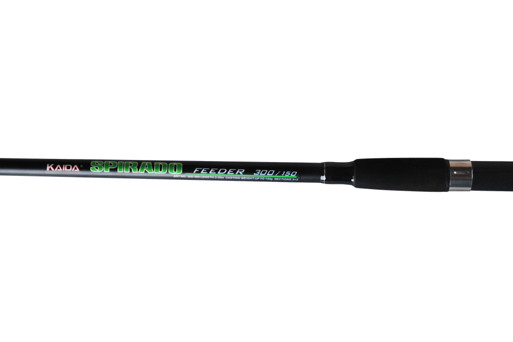 Фидер Kaida 302-360 Spirado 3.6м 60-150г (3+3) Вес 503г 3секц. Тр.длина 130см Колец 12шт