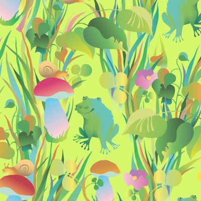 Лягушата в траве