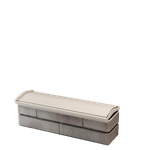 Парапет полимеркомпозитный Monblan 130мм (0,5 кирпич) бежевый