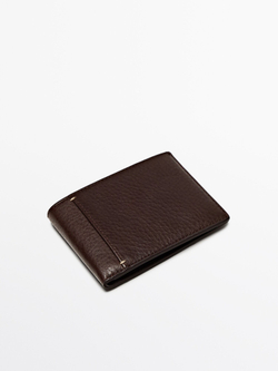 Massimo Dutti Кожаный кошелек, коричневый