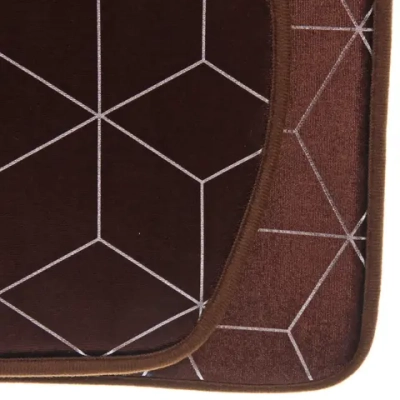 Набор для ванной и туалета 3 пр. «Rubin» ( 2 коврика 50*80+50*40, 1 чехол на крышку унитаза)коричн