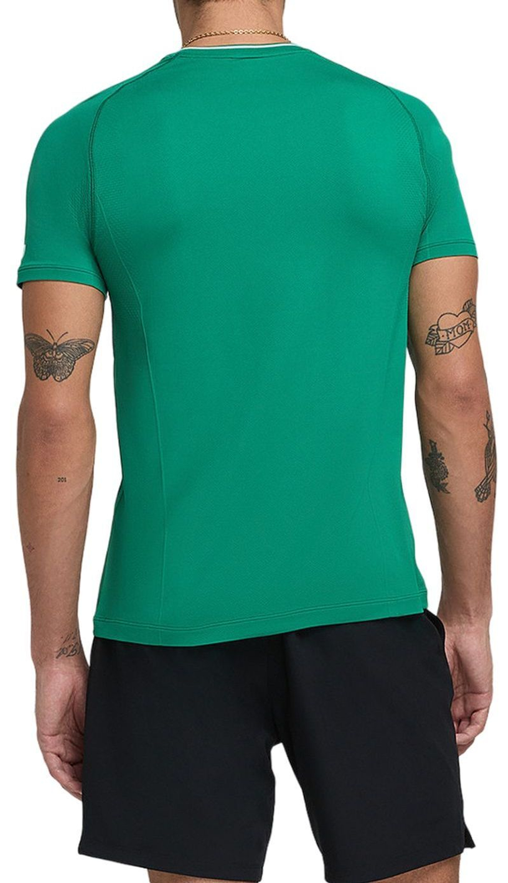 Мужская теннисная футболка Wilson Team Seamless Crew T-Shirt - зеленый