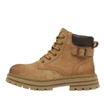 VAEL Work Boots Men"s High top Yellow/Gray/Brown