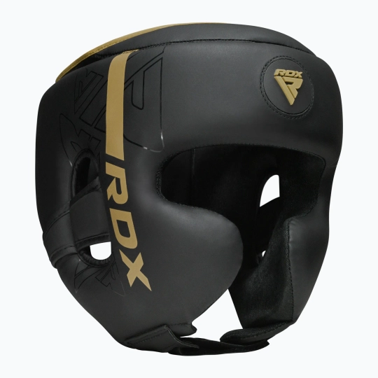 Боксёрский шлем RDX F6 золотой