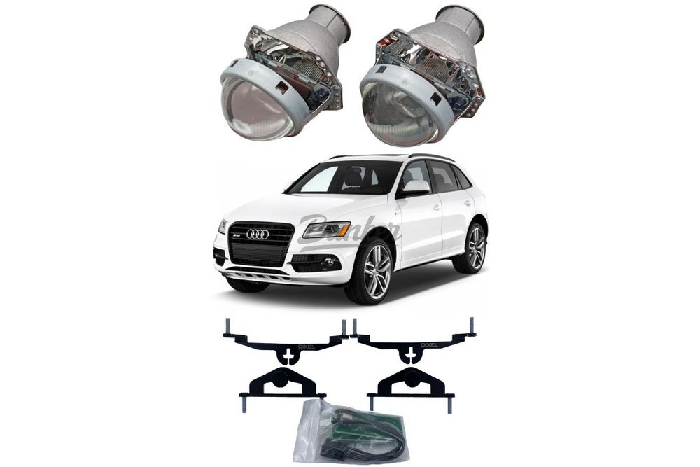 Готовый комплект для замены штатных линз Audi Q5 Valeo 2 AFS
