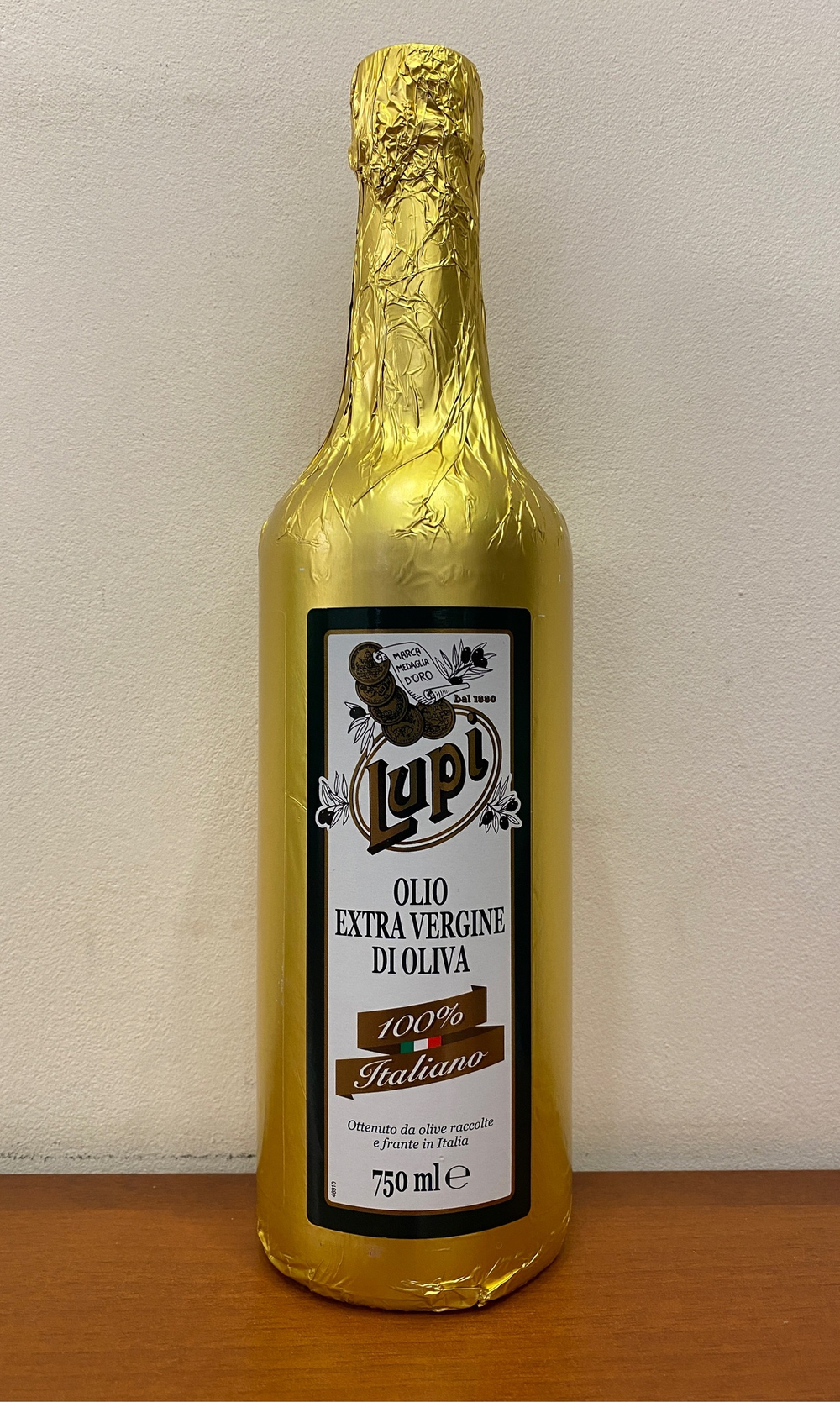 Оливковое масло Lupi 100% Italiano Extra Virgin от Dante, 750 мл, Италия